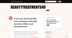 Desktop Screenshot of beautytreatments4u.wordpress.com