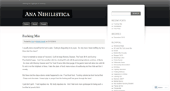 Desktop Screenshot of ananihilisticauk.wordpress.com