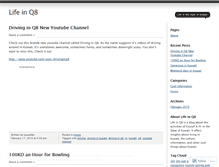 Tablet Screenshot of lifeinq8.wordpress.com