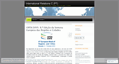 Desktop Screenshot of internationalrelationscpt.wordpress.com