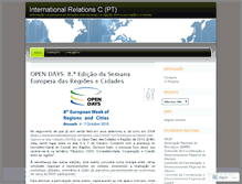 Tablet Screenshot of internationalrelationscpt.wordpress.com