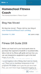 Mobile Screenshot of homeschoolfitnesscoach.wordpress.com