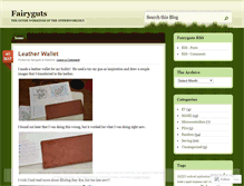 Tablet Screenshot of fairyguts.wordpress.com