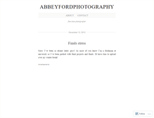 Tablet Screenshot of abbeyfordphotography.wordpress.com