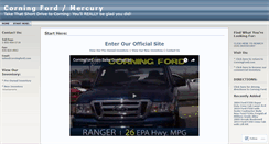 Desktop Screenshot of corningford.wordpress.com