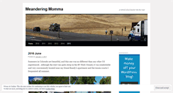Desktop Screenshot of meanderingmomma.wordpress.com