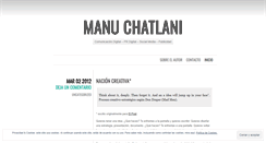 Desktop Screenshot of manuchatlani.wordpress.com