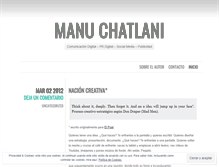 Tablet Screenshot of manuchatlani.wordpress.com