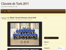 Tablet Screenshot of clavaristuris2011.wordpress.com