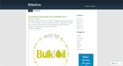 Desktop Screenshot of bilboliva.wordpress.com