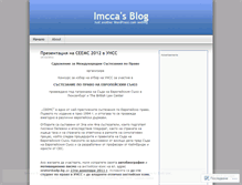 Tablet Screenshot of imcca.wordpress.com