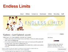 Tablet Screenshot of endlesslimits.wordpress.com