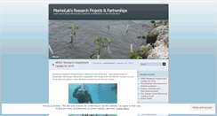 Desktop Screenshot of marinelabresearch.wordpress.com