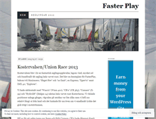 Tablet Screenshot of fasterplay.wordpress.com
