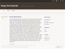 Tablet Screenshot of dogsandhybrids.wordpress.com