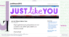 Desktop Screenshot of justlikeyou2012.wordpress.com