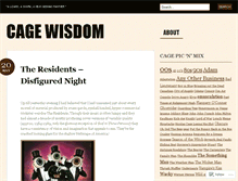 Tablet Screenshot of cagewisdom.wordpress.com