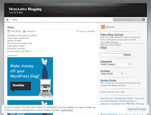 Tablet Screenshot of metaactive.wordpress.com