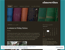 Tablet Screenshot of elmowrites.wordpress.com