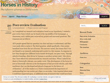 Tablet Screenshot of horsesinhistory.wordpress.com