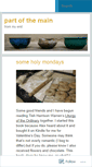 Mobile Screenshot of partofthemain.wordpress.com