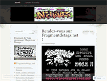 Tablet Screenshot of fragmentdetags.wordpress.com