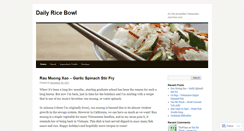 Desktop Screenshot of dailyricebowl.wordpress.com