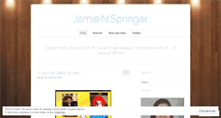 Desktop Screenshot of jamienspringer.wordpress.com