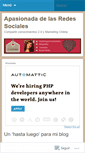 Mobile Screenshot of apasionadadelasredessociales.wordpress.com