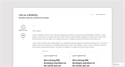 Desktop Screenshot of bethebutterfly.wordpress.com