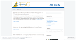 Desktop Screenshot of esgjoe.wordpress.com