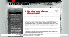 Desktop Screenshot of kalmansonskorner.wordpress.com