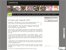 Tablet Screenshot of cakestories.wordpress.com