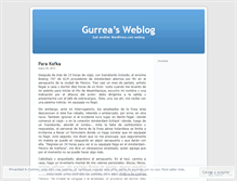 Tablet Screenshot of gurrea.wordpress.com