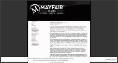 Desktop Screenshot of mayfairclubs.wordpress.com