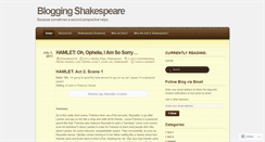 Desktop Screenshot of blogshakespeare.wordpress.com