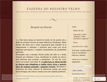Tablet Screenshot of fazendadoregistrovelho.wordpress.com