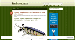 Desktop Screenshot of freshwaterlures.wordpress.com