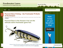 Tablet Screenshot of freshwaterlures.wordpress.com