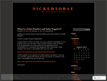 Tablet Screenshot of nickedtoday.wordpress.com