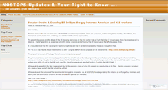 Desktop Screenshot of nostops.wordpress.com