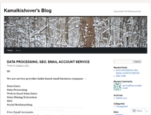 Tablet Screenshot of kamalkishover.wordpress.com