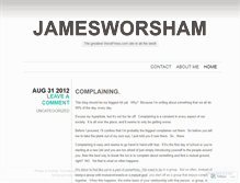 Tablet Screenshot of jamesworsham.wordpress.com