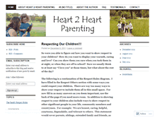 Tablet Screenshot of heart2heartparenting.wordpress.com