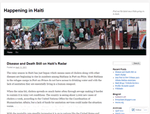 Tablet Screenshot of happeninginhaiti.wordpress.com