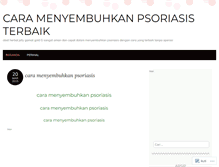 Tablet Screenshot of caramenyembuhkanpsoriasisterbaik.wordpress.com