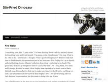 Tablet Screenshot of dailydinosaur.wordpress.com