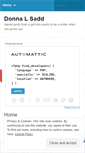 Mobile Screenshot of donnalsadd.wordpress.com