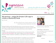 Tablet Screenshot of expressivedesigns.wordpress.com