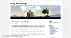 Desktop Screenshot of heavywoolbandage.wordpress.com